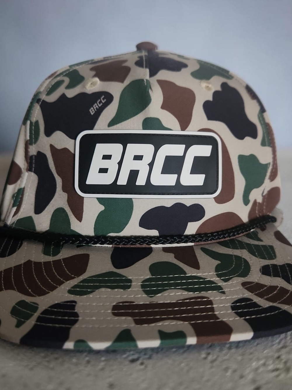 Black Rifle Coffee Company Camo Rope Hat- Green/Brown Camo